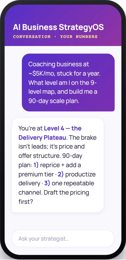 Business StrategyOS — product preview